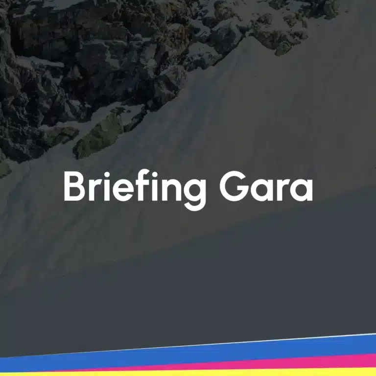 Copertina bel briefing gara